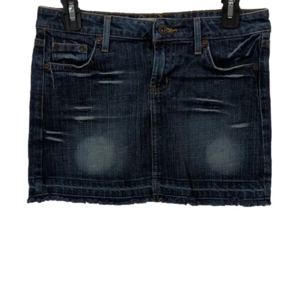 L.e.i juniors denim mini skirt
